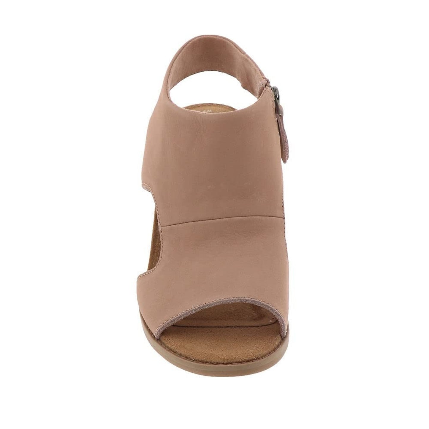 TOMS Eliana Block Heel Sandals Buck Brown Leather Elegant Heels Women's 11 M