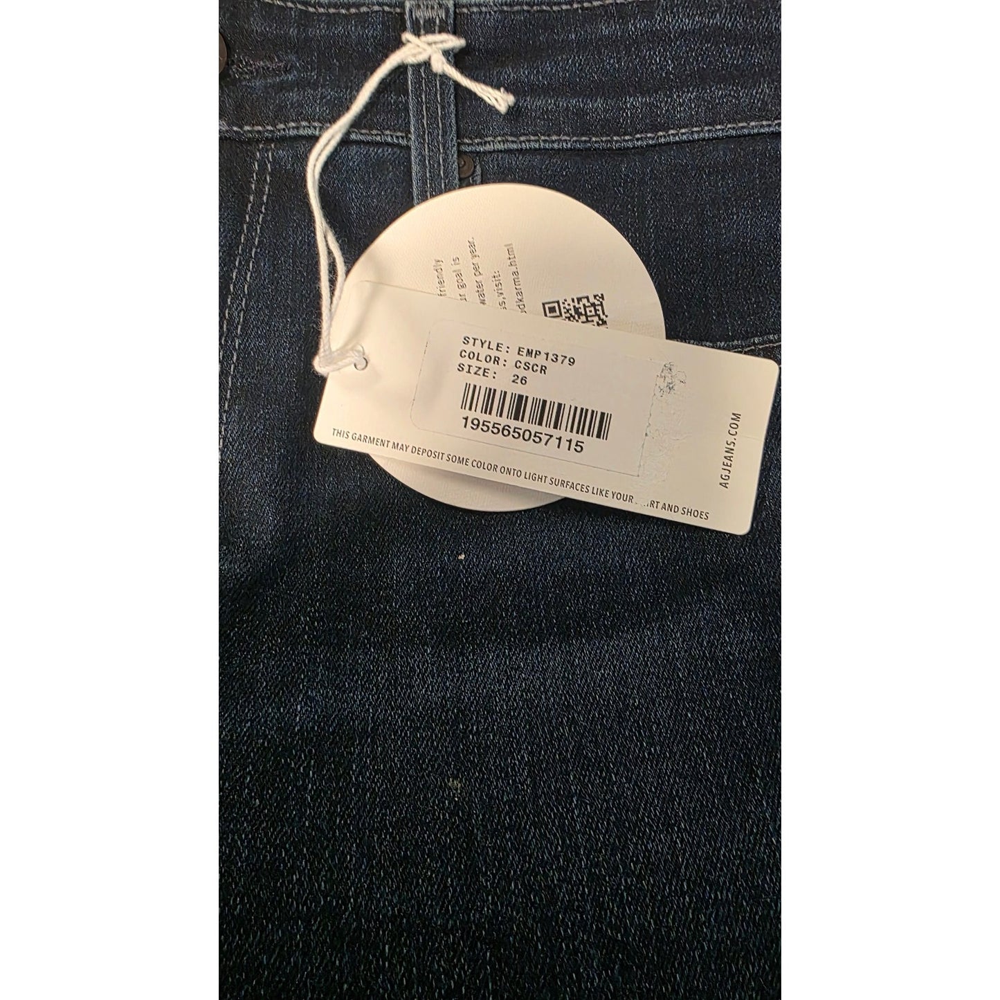 AG Adriano Goldschmied The Farrah High Rise Skinny Jeans Size 26/30 Castle Rock