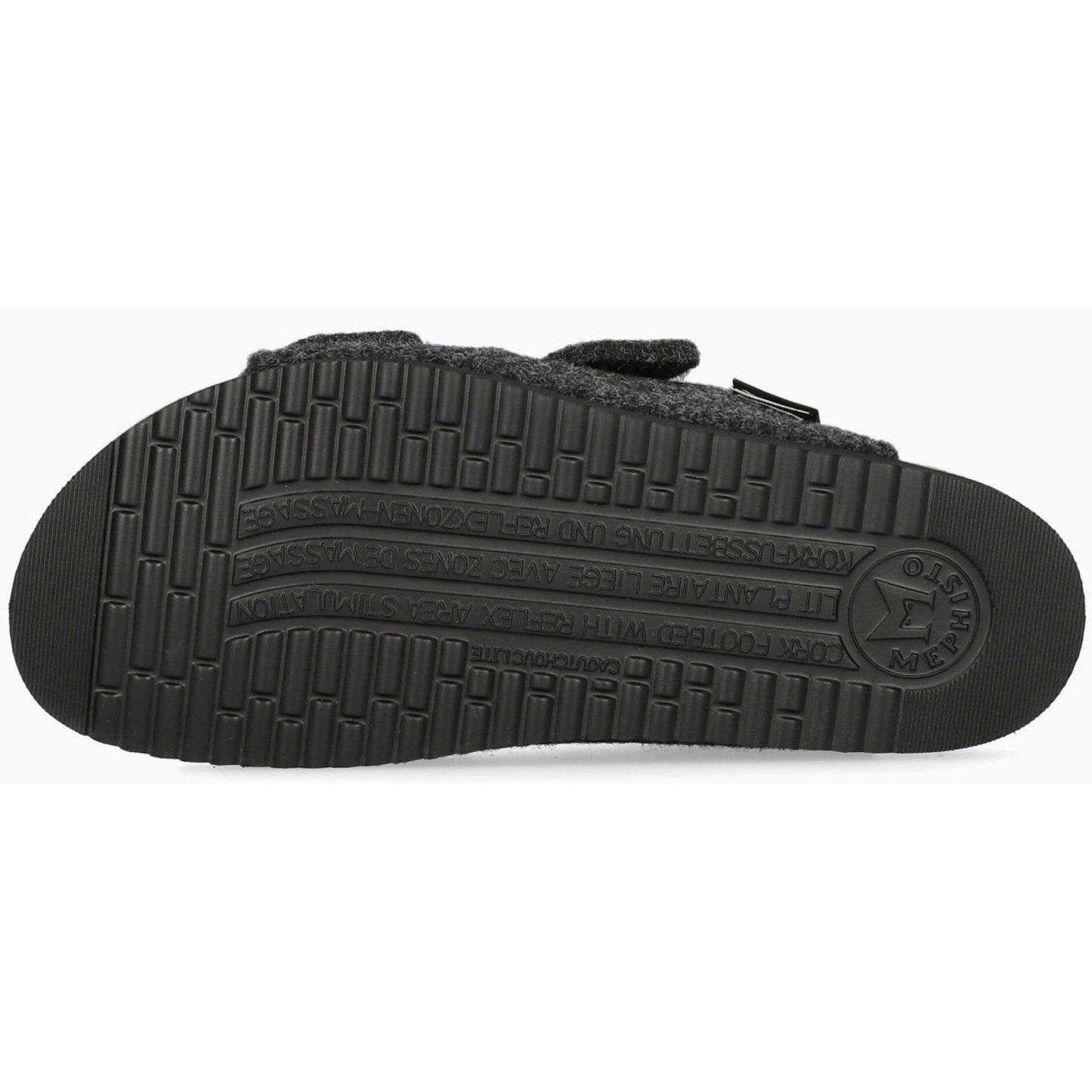 Mephisto Hester Women's Sandal Black Textile Comfort Cork Footbed Size 9 US 39EU