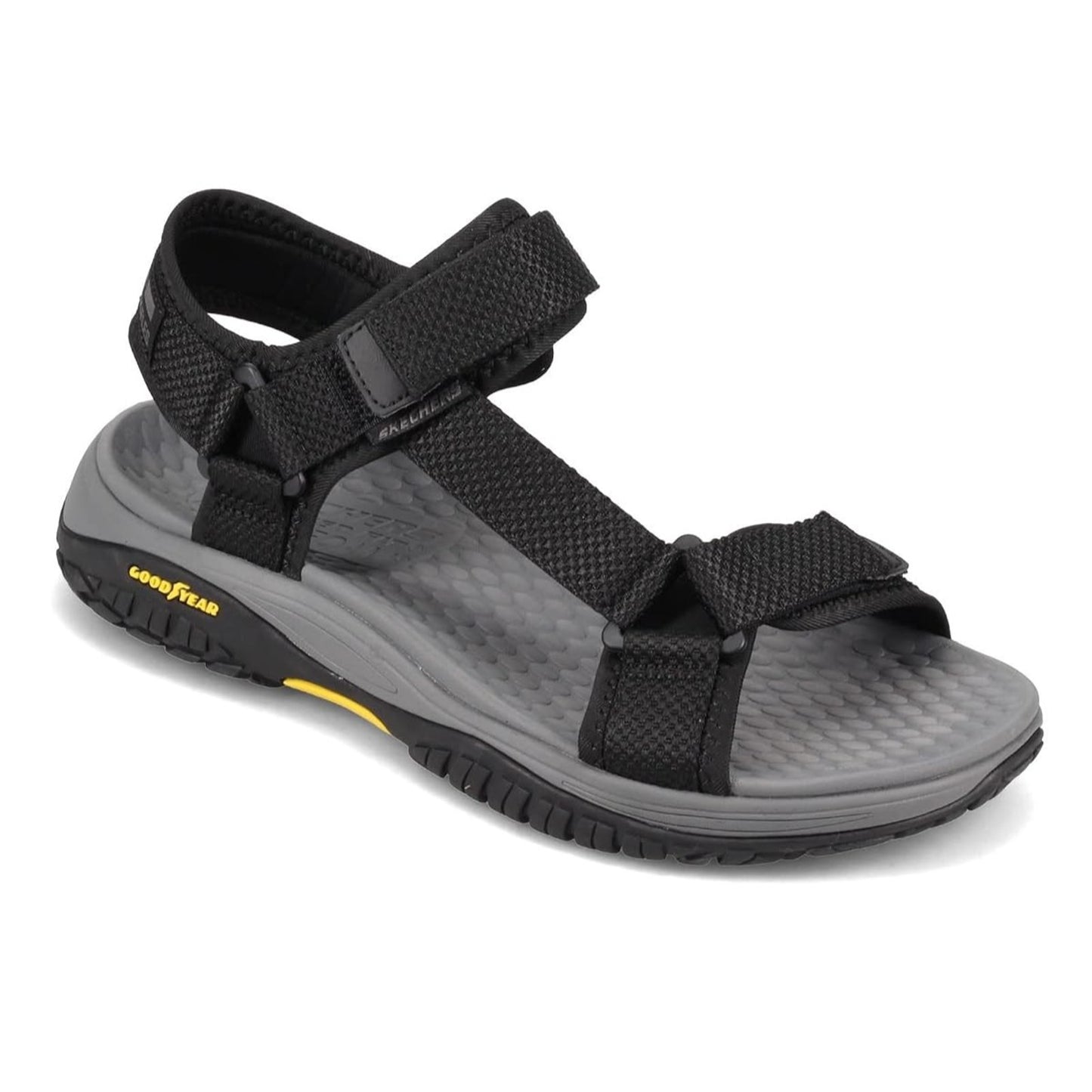 Skechers LOMELL-RIP Tide Men's Open Toe Sandal, Black, 12