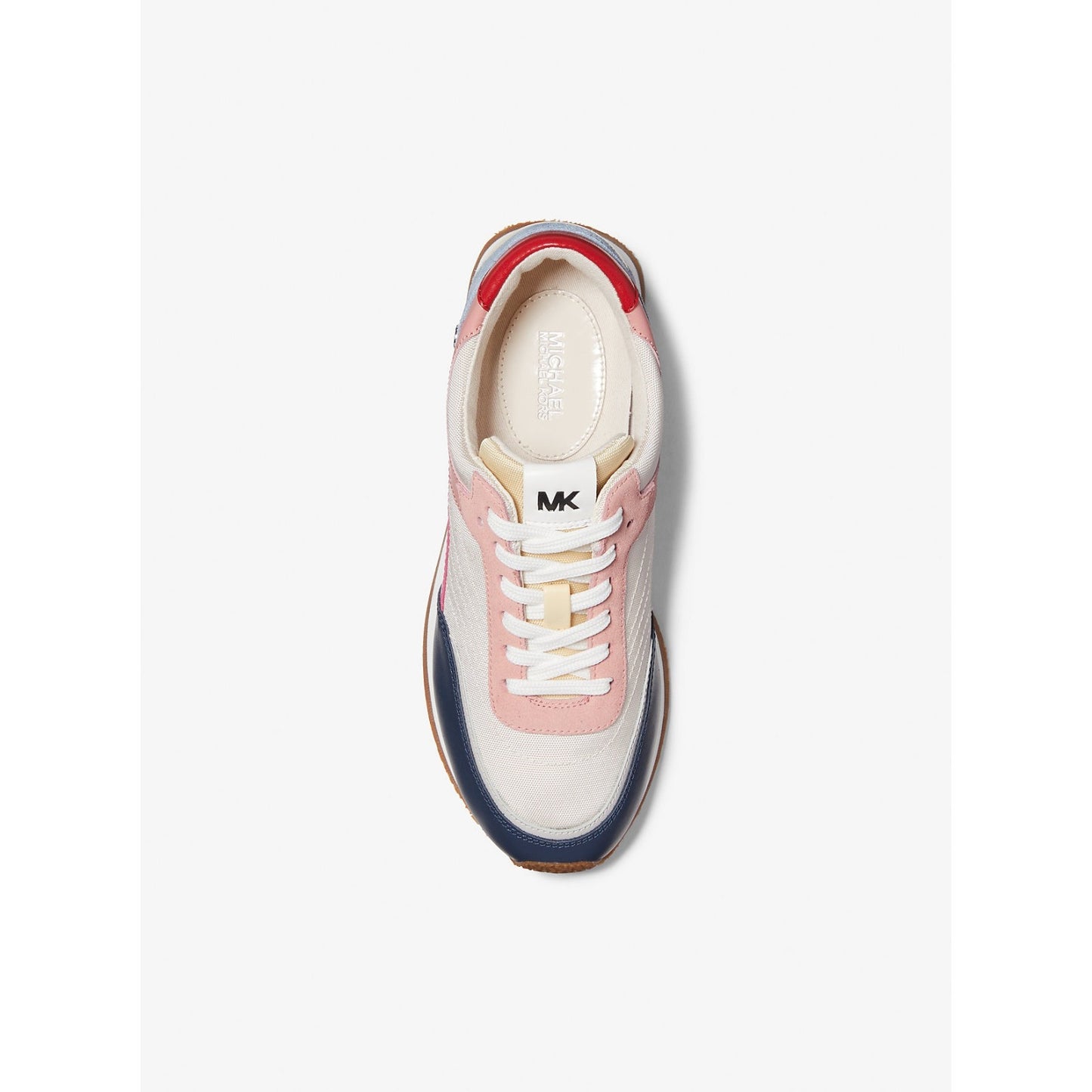 Michael Michael Kors Callan Color-Block Canvas And Leather Sneaker Sz 9.5 M