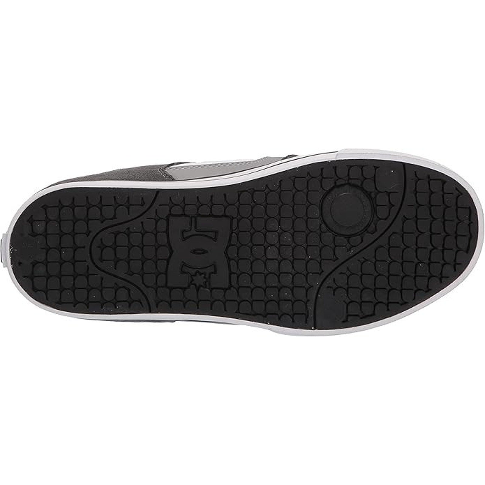 DC Men's Pure Casual Low Top Skate Shoe, Grey/Grey/White, 12.5 M DC