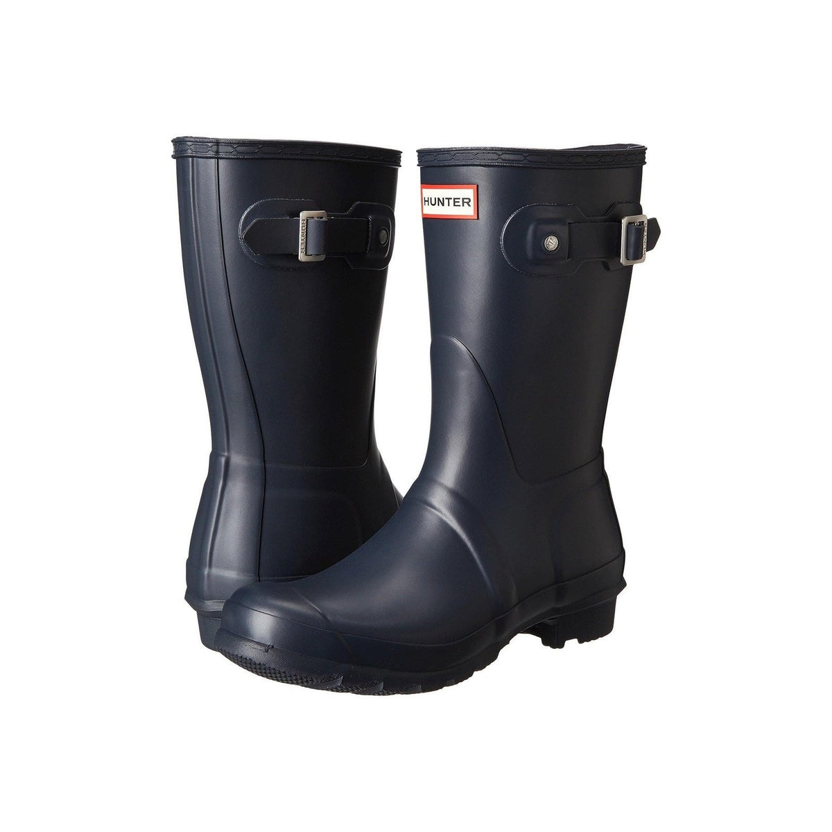Hunter Original Short Women's Waterproof Rubber Rain Boots Black 8 US