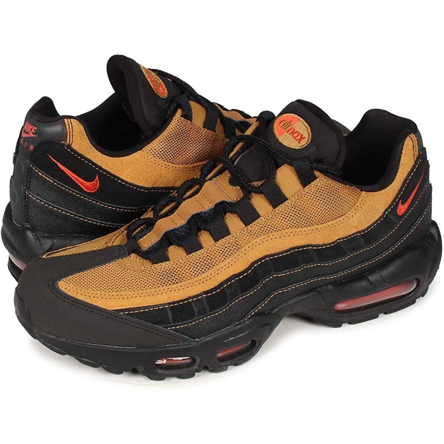 Nike Air Max 95 Essential Black-Cosmic Clay-Wheat Mens Sz 10.5 M AT9865-014