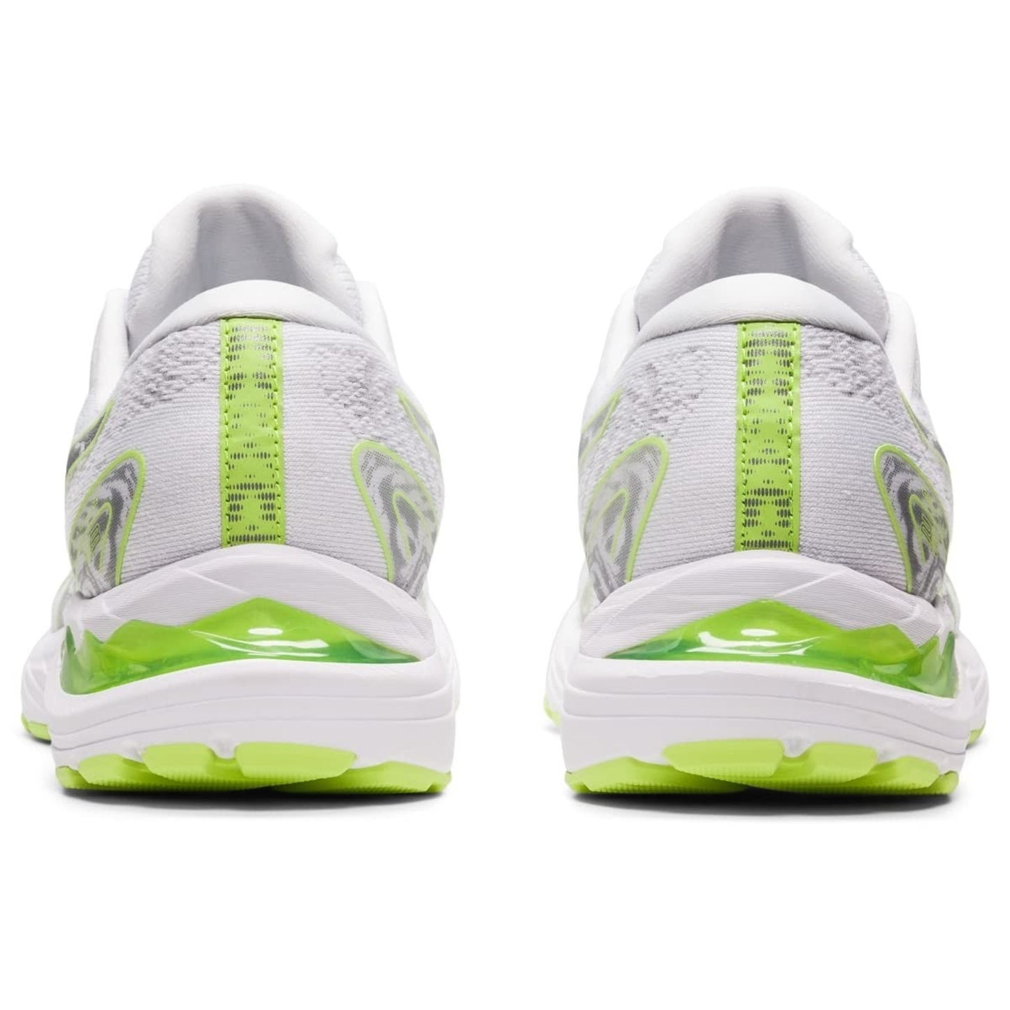 ASICS Women's Gel Cumulus 23 Running Shoes, White/Lime Green 8.5 B
