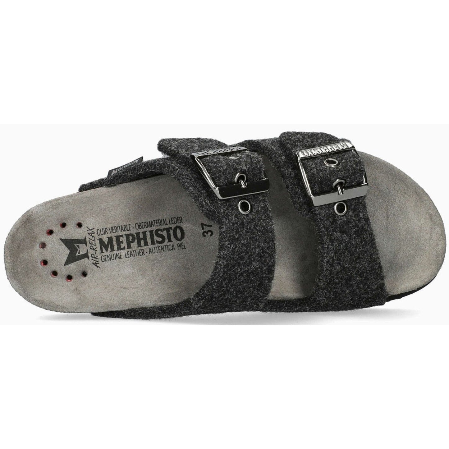 Mephisto Hester Women's Sandal Black Textile Comfort Cork Footbed Size 9 US 39EU