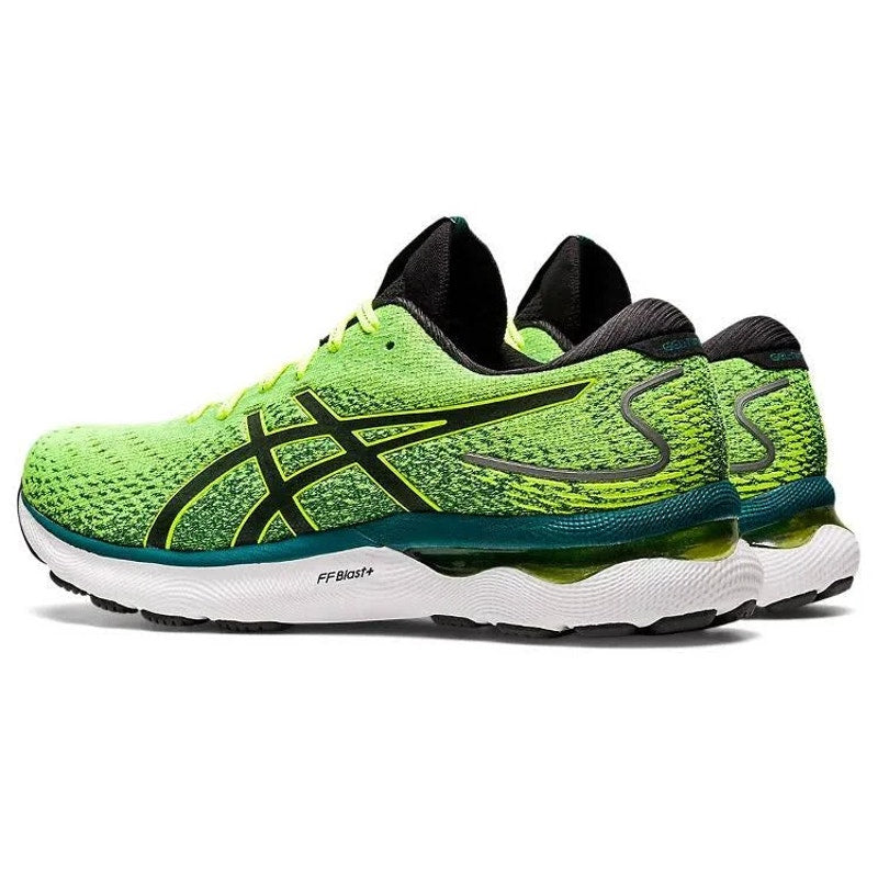 Asics Gel Nimbus 24 Mens Running Shoes Safety Yellow/Black Size 11 M