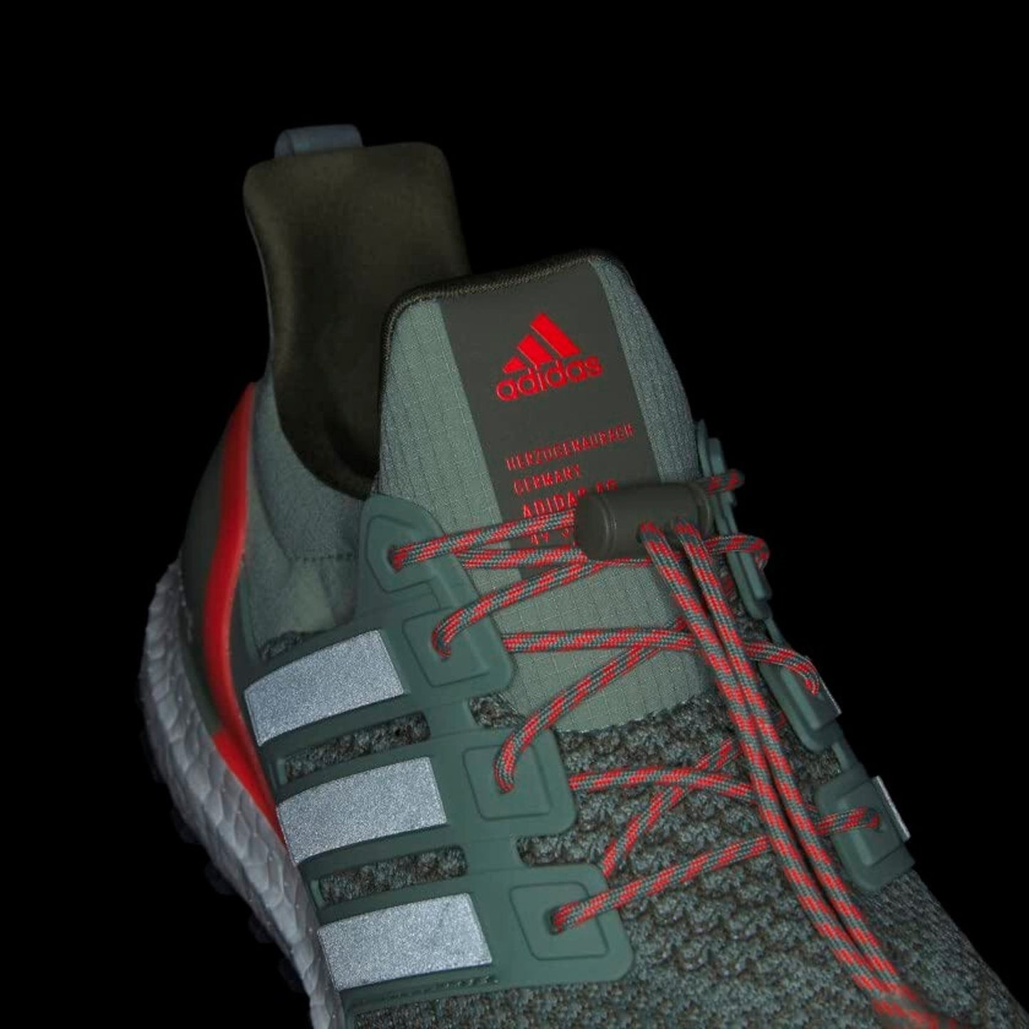 Adidas Men's Ultraboost 1.0 Running Shoes Silver Green/ Olive Strata Size 14