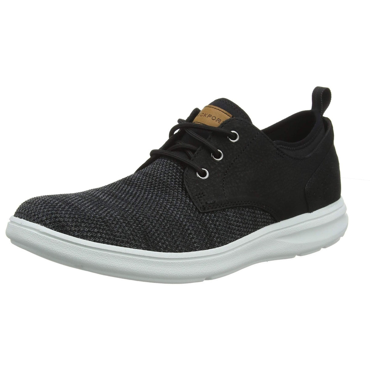 Rockport Zaden Plain Toe Mens Black Oxfords Lace Up Casual Shoes 9.5 M