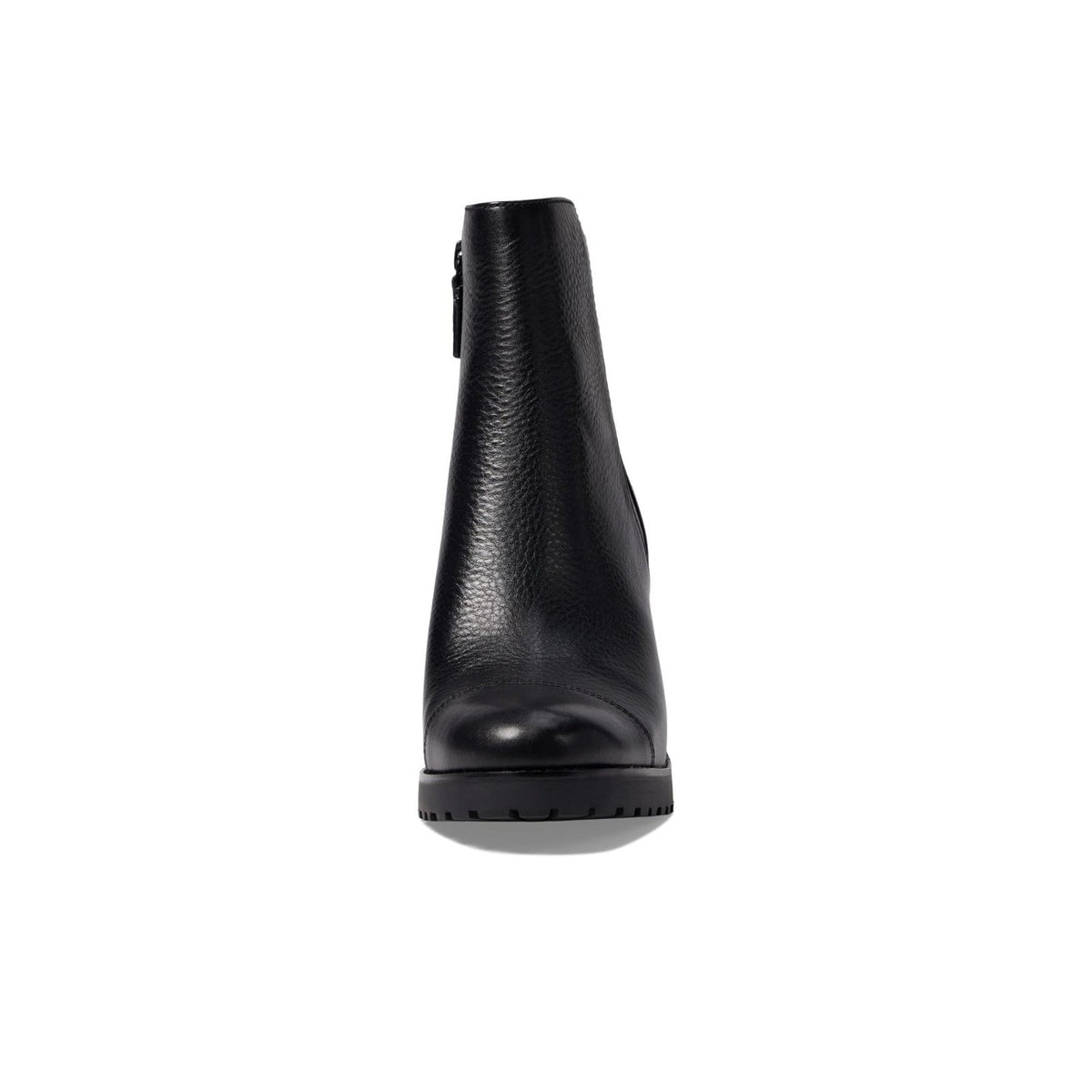 Cole Haan Women Foster Black Leather 80M Heeled Zip Ankle Boots Size 9 M