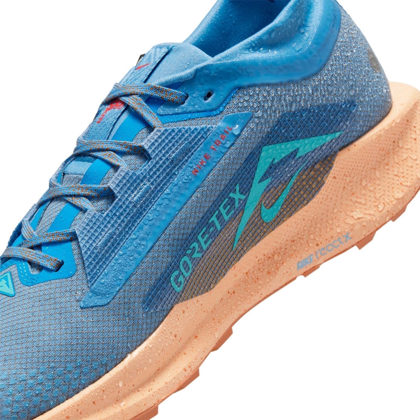 Size 9.5 Nike Pegasus Trail 5 Gore-Tex Blue Beyond Copper Moon Monarch Blue