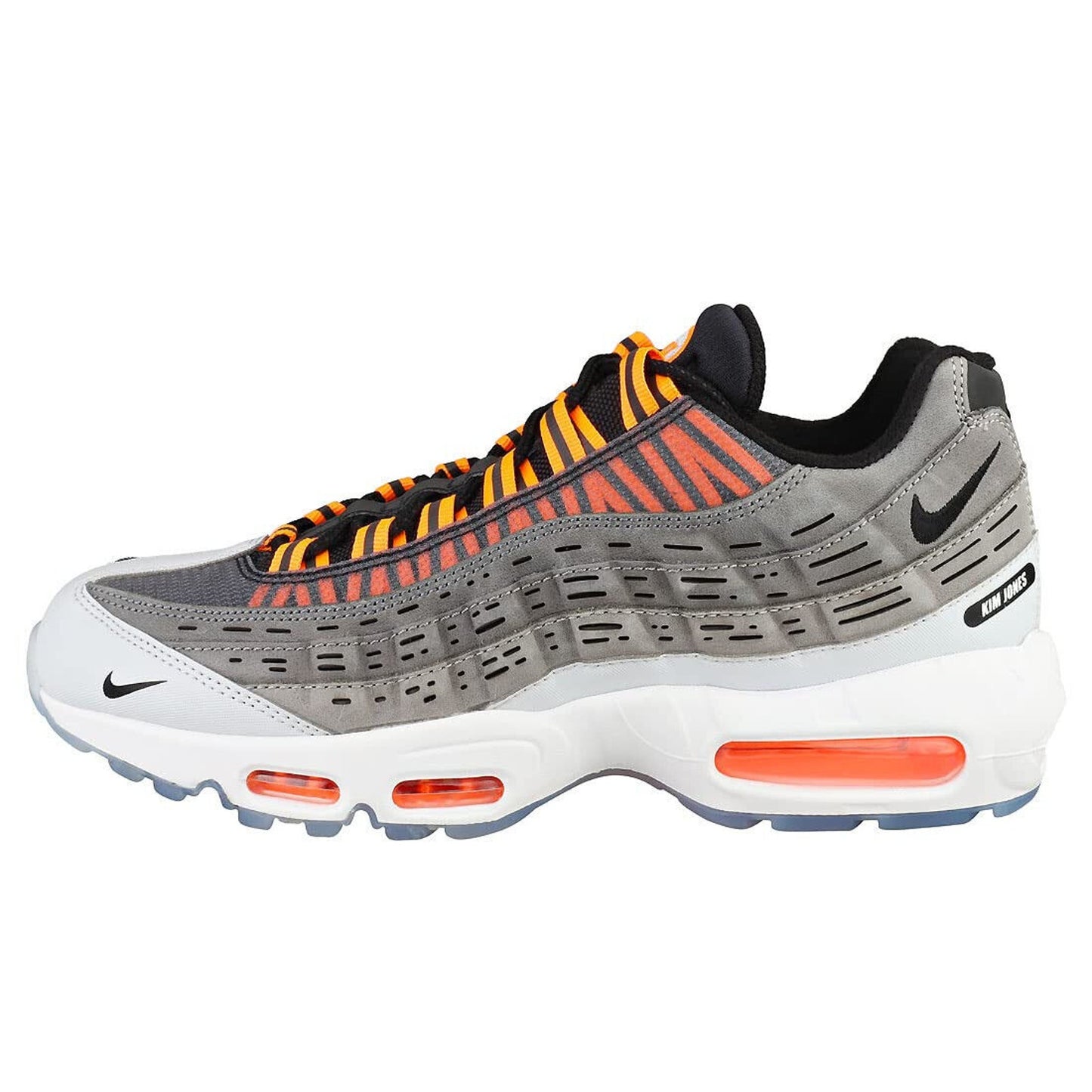 Nike Air Max 95 Kim Jones Mens Black Total Orange Dark Grey Shoes Sz 9
