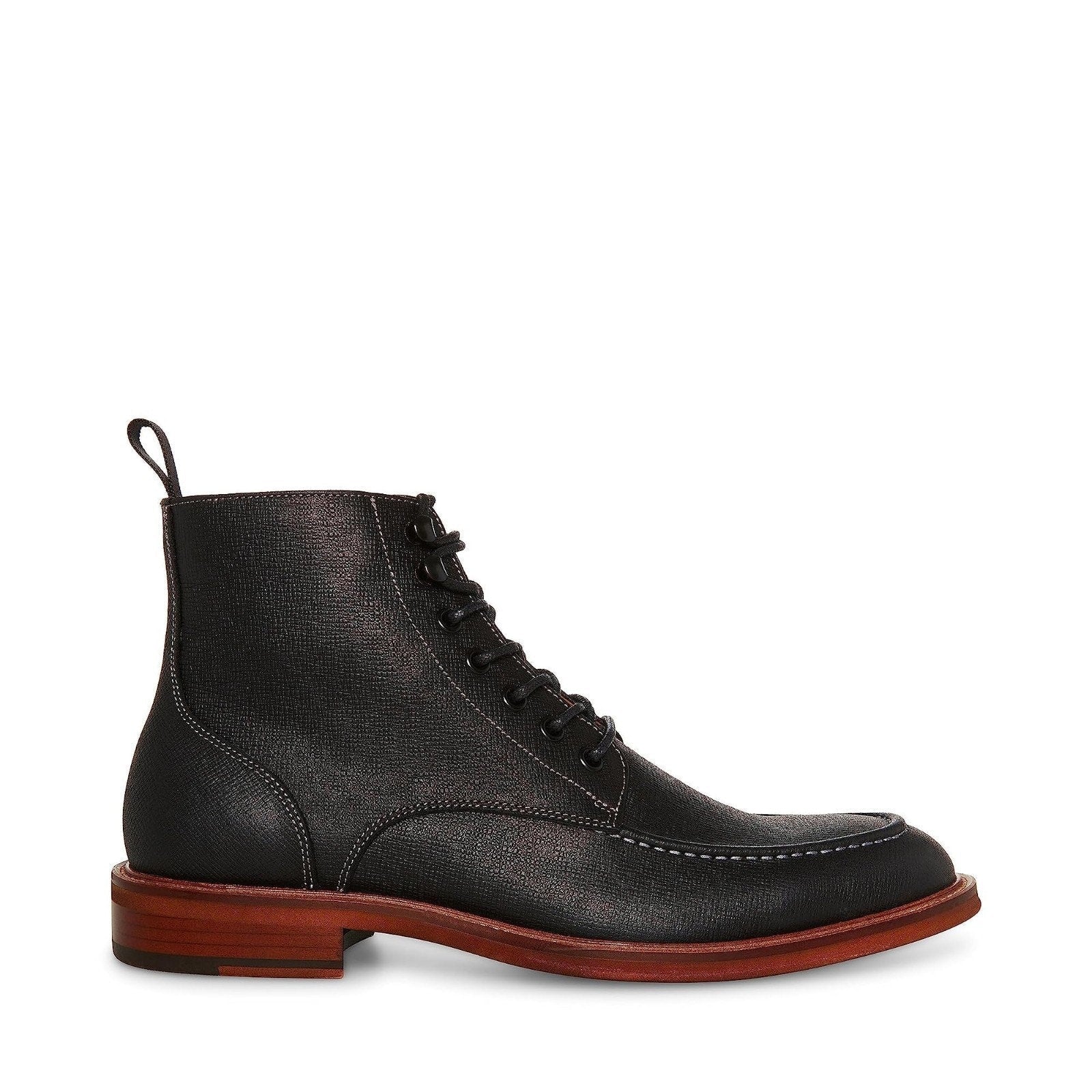 Steve Madden Holger Men's Boot Black Leather 10.5 M Steve Madden