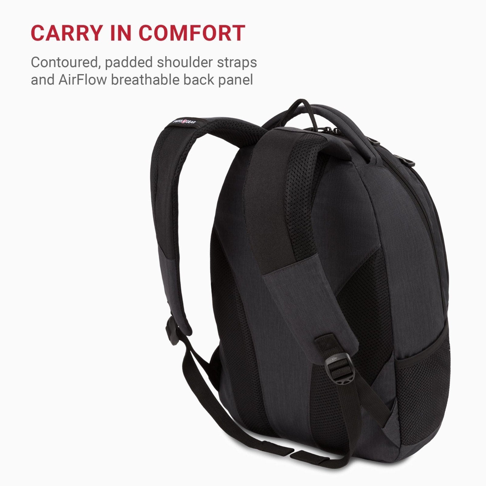 SwissGear 1186 Bungee Backpack, Grey (Laptop Version), 17.75 inch Swissgear