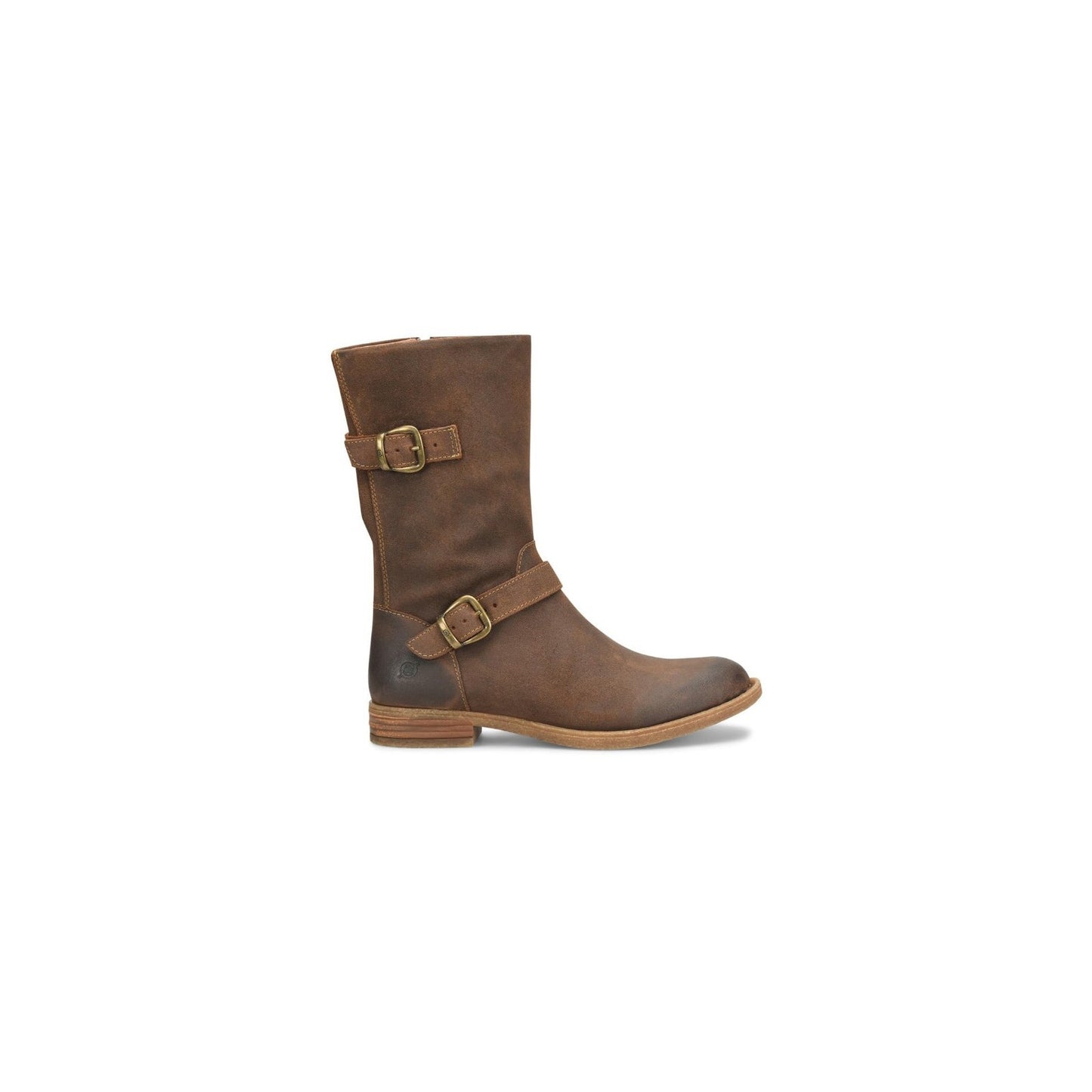 NEW BORN Womens Delano Mid Calf Distressed Suede Rugged Boot US 8/EU 38-39 Brown