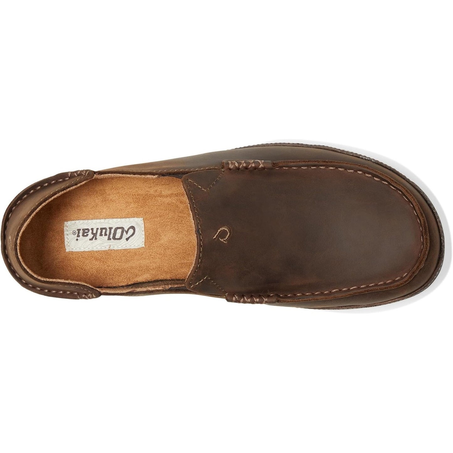 OluKai Men's Moloa Slip-On Shoes Dark Wood/Dark Java - 10128-6348, Size 9 M