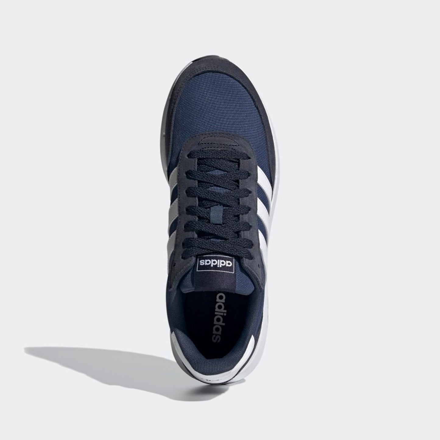adidas Run 60s 2.0 Shoes Mens 11.5 Navy / White Running Sneaker FZ0962 NEW
