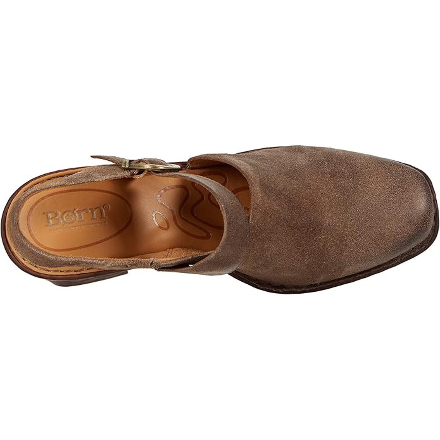 BORN Devlyn Taupe Distressed Leather Women’s Shoes Size 9 M Sling Back