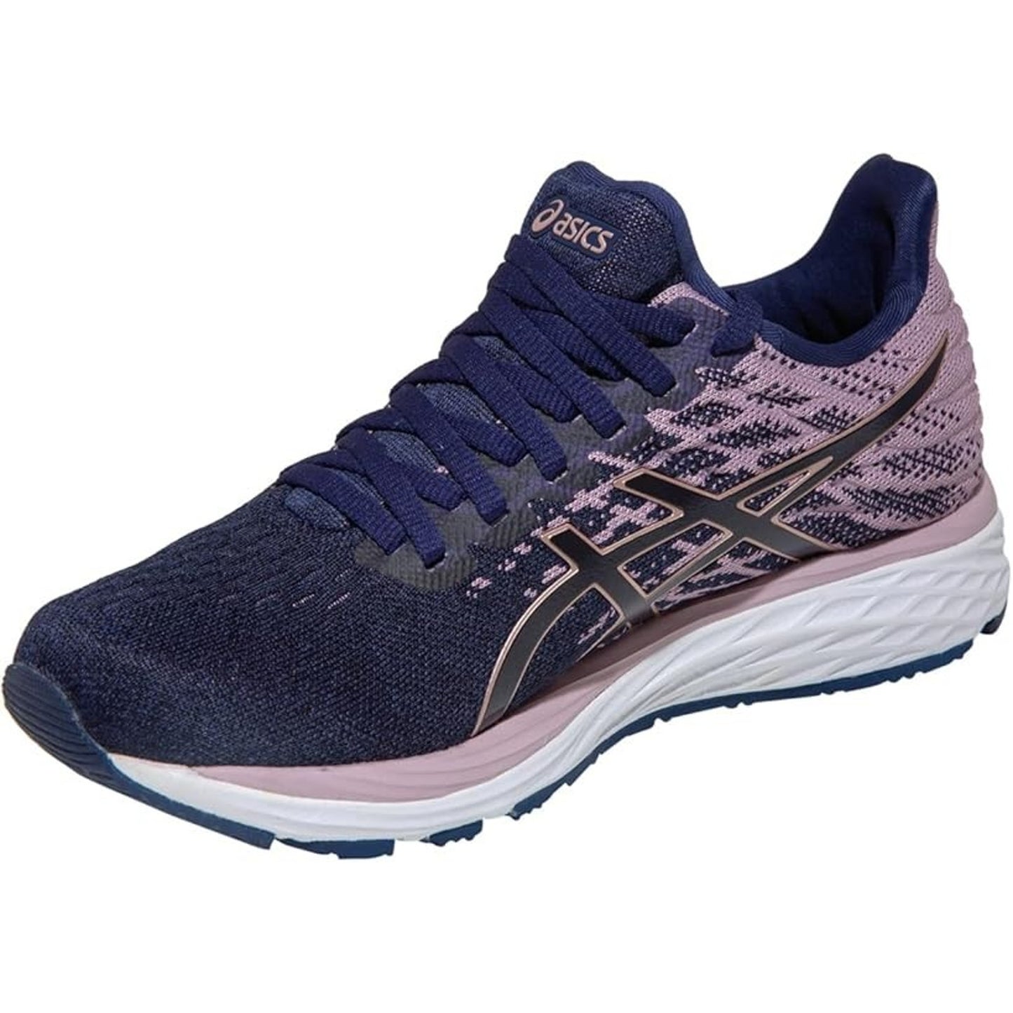ASICS Womens Gel-Cumulus 21 Knit Running Shoes Peacoat/Rose Gold Sneaker Size 6