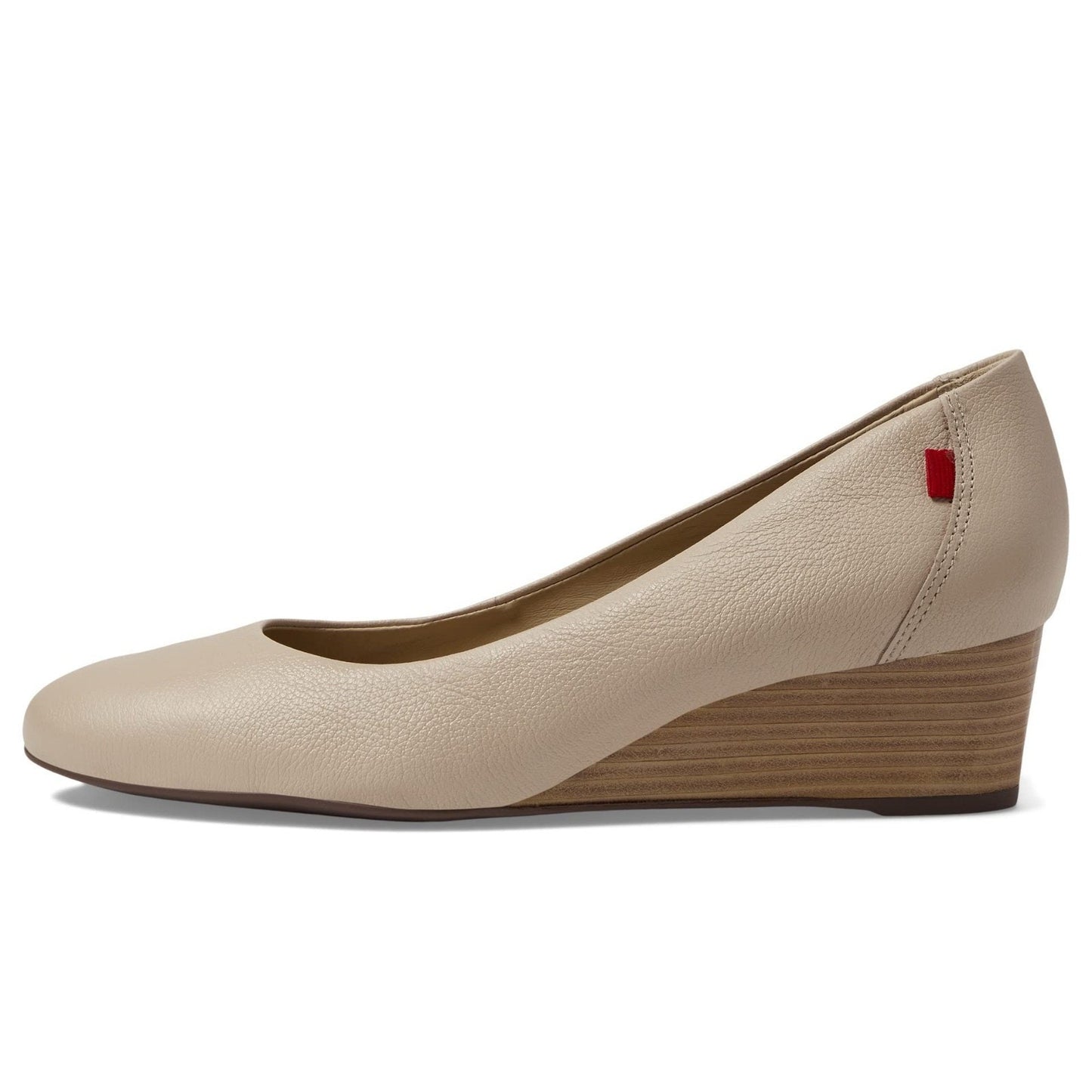 MARC JOSEPH NEW YORK Prospect Wedge Heel Sandal Women's US 8.5 M Nude Napa Soft