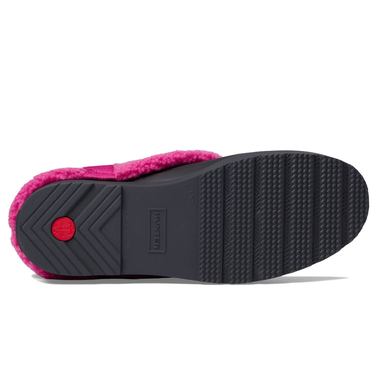 Hunter Play Sherpa Womens Size 8 Insulated Clog - Black / Prismatic Pink