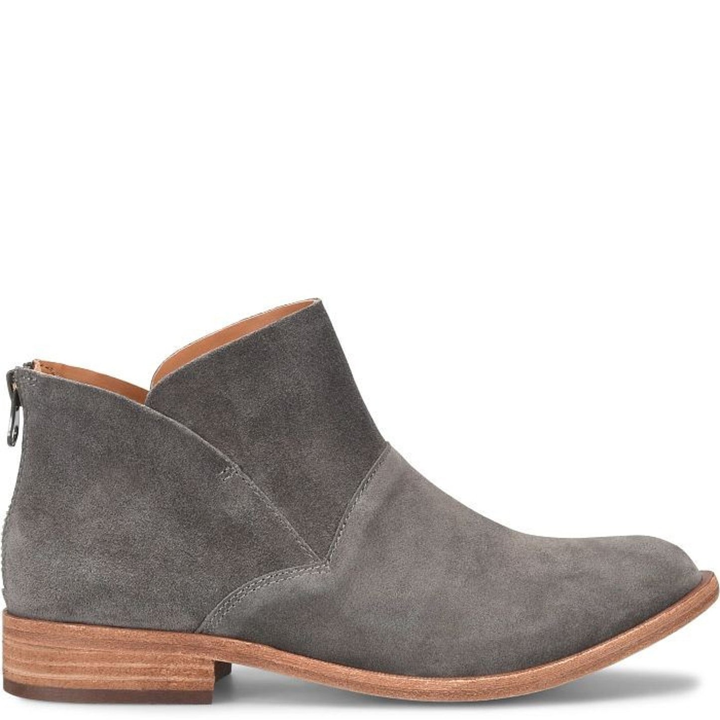 KORK-EASE Women's Ryder Ankle Boot Grey Suede, 7.5 M US