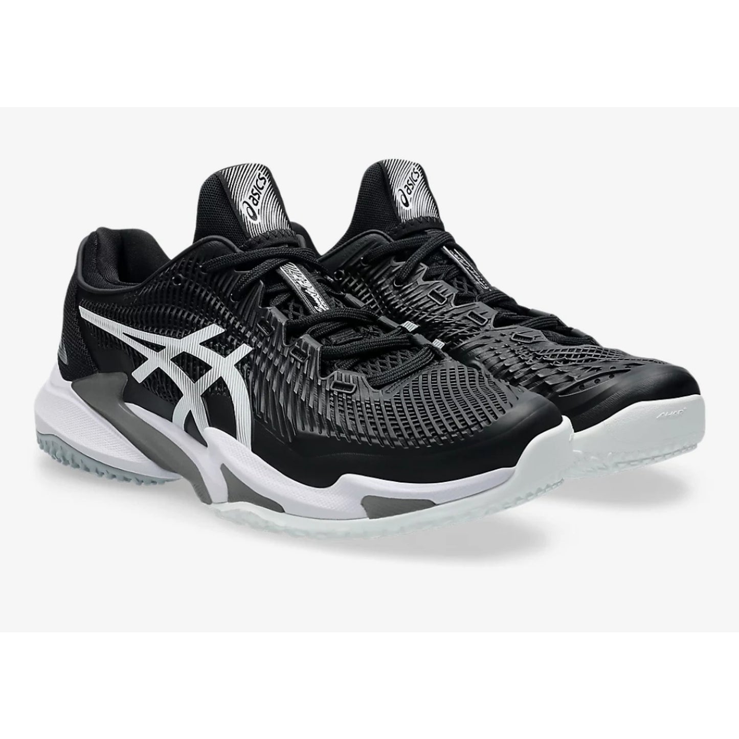Asics Court FF 3 OC Men's Shoes White Black 1041A369 Size 9 US