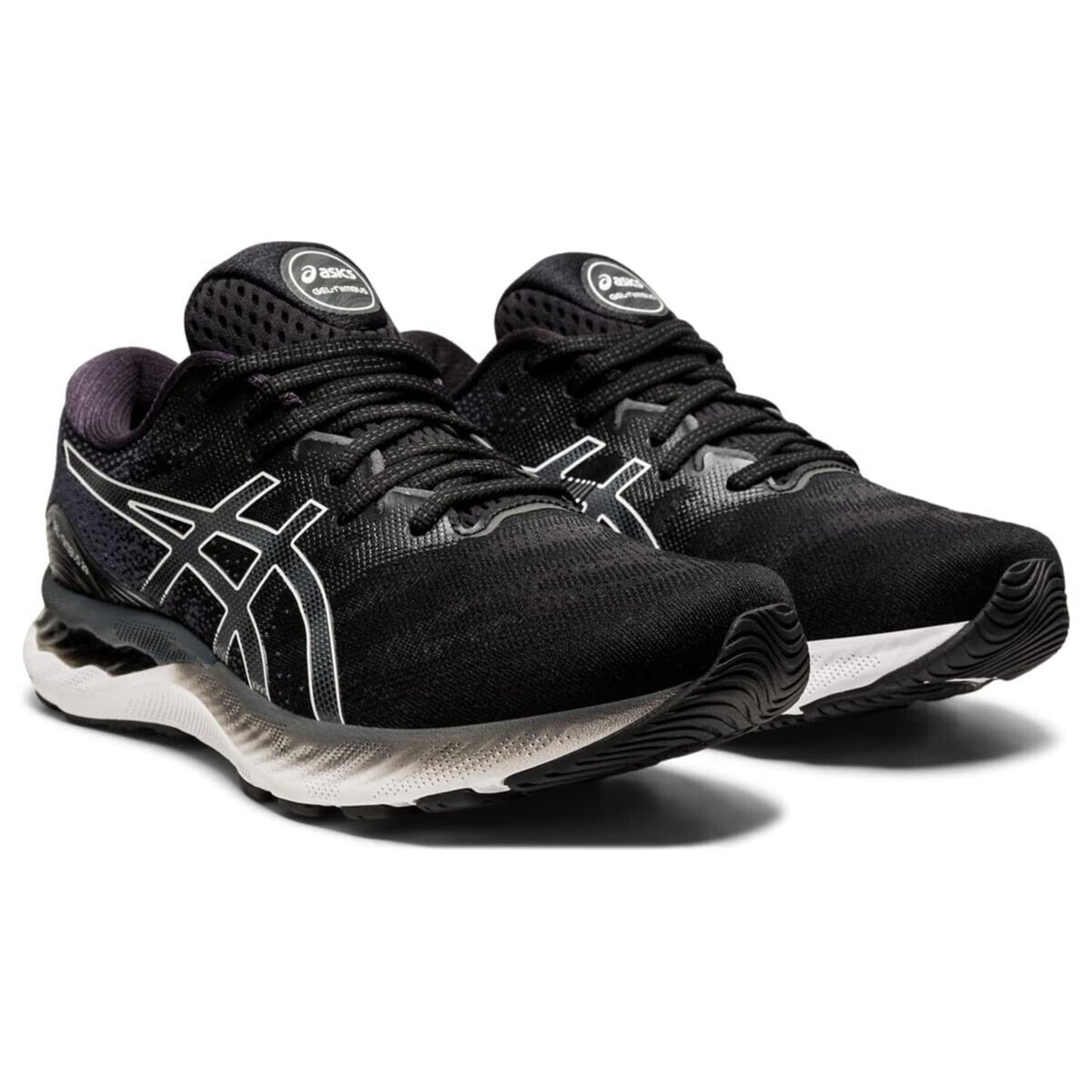 Asics Gel-Nimbus 23 running shoes for Men's Black/White 8 US Wide 2E