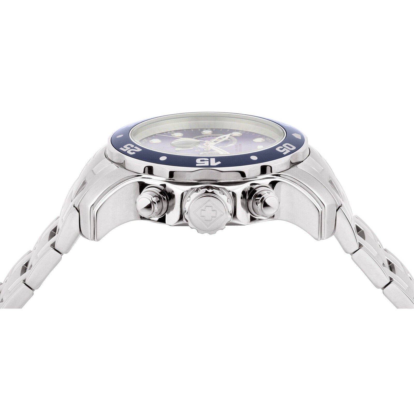 Invicta Men'S Pro Diver Collection Chronograph Watch BLUE DIAL Silver Tone 200M Invicta