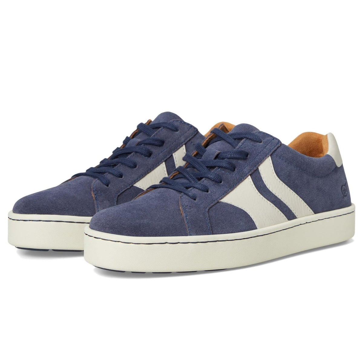 BORN Men's Beck Tie Sneaker Shoes Blue Suede Size 11 M