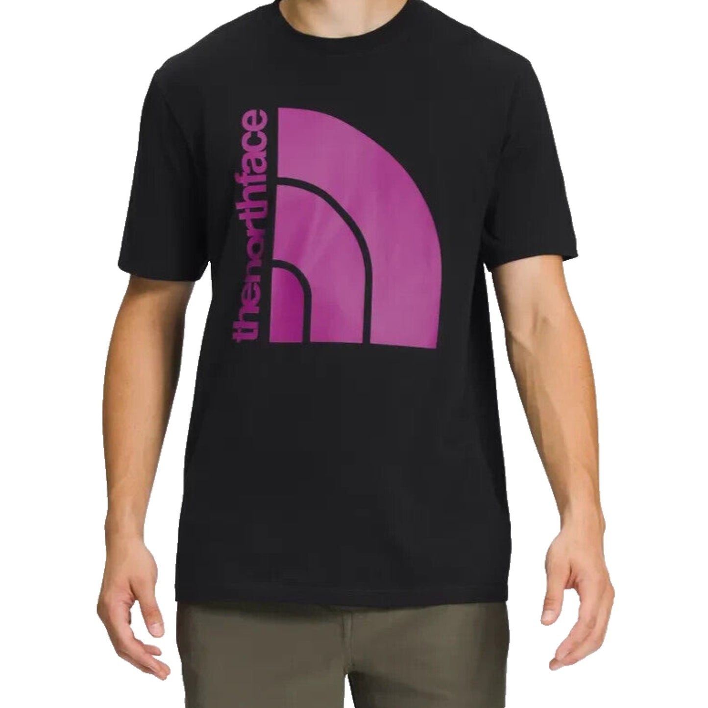 The North Face Mens Shirt Box Logo T-Shirt - Tnf Purple Black - X Small NWT