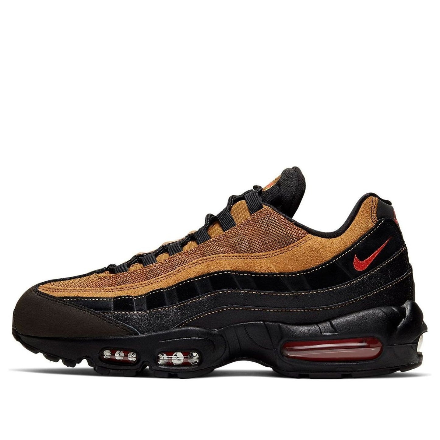 Nike Air Max 95 Essential Black-Cosmic Clay-Wheat Mens Sz 10.5 M AT9865-014