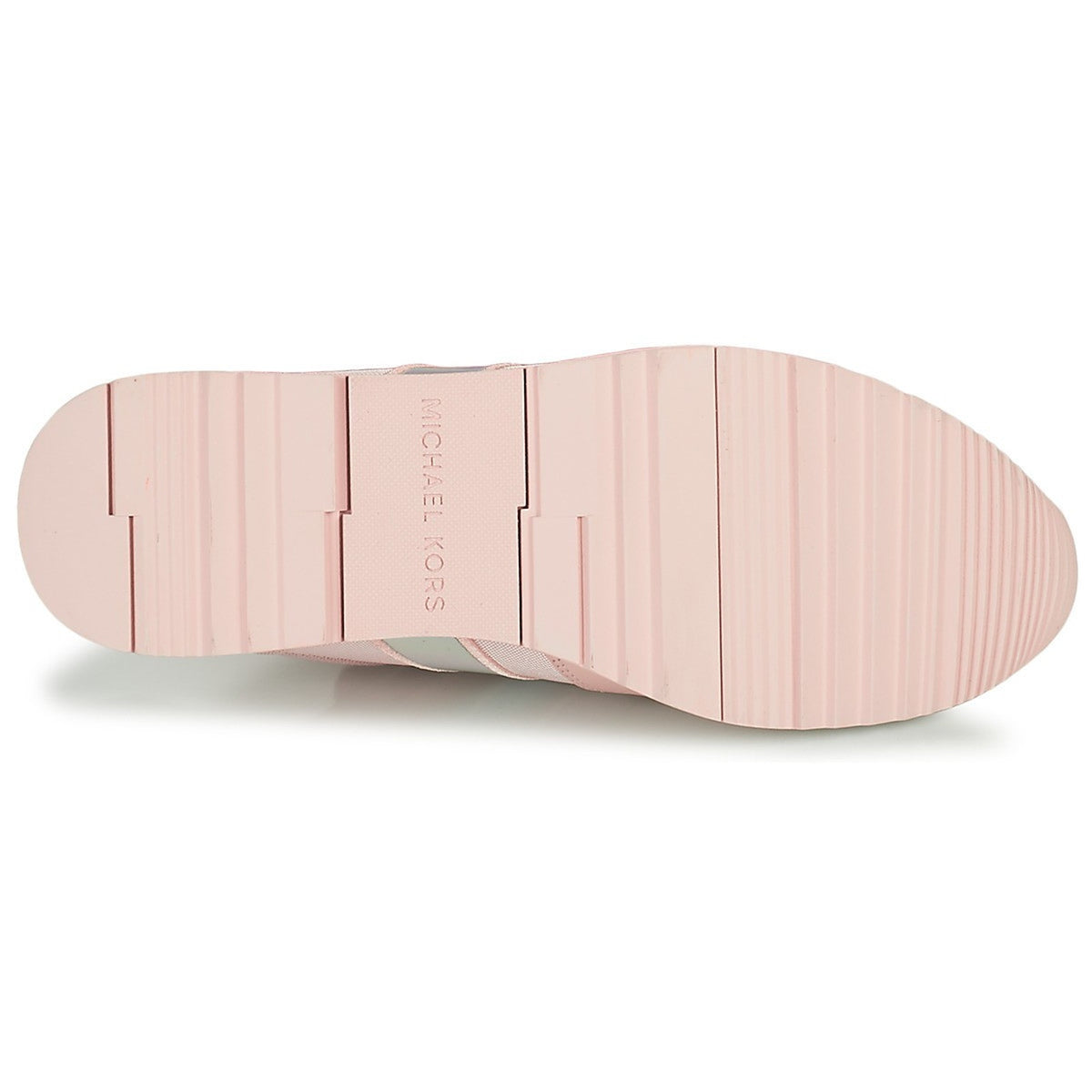 Michael Kors MK Allie Trainer Lace-up Mesh Hologram Sneakers Soft Pink 8 M