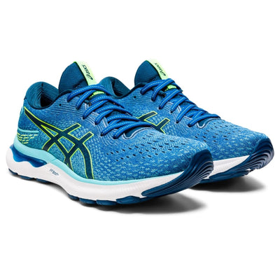 ASICS GEL-Nimbus 24 Men's Running Shoes Lake Drive/Hazard Green Size 12 US