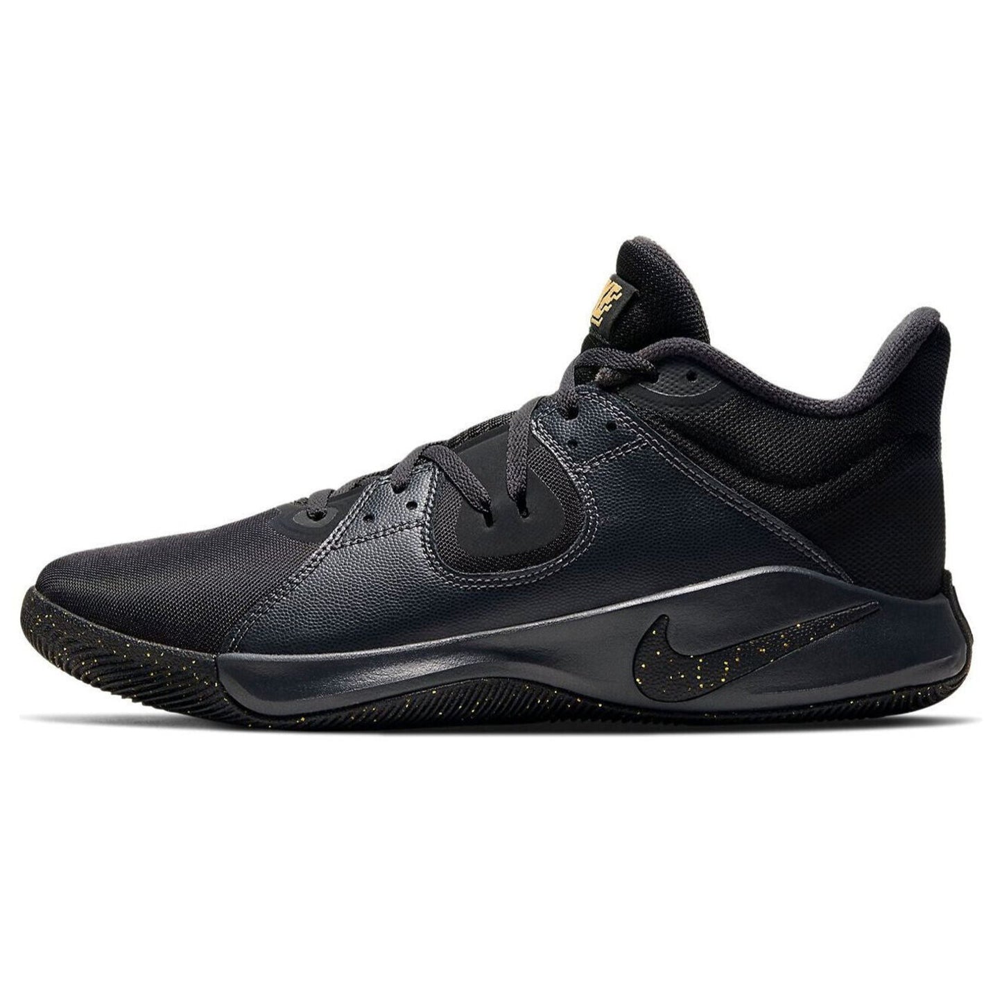 Nike Fly.By Men's Basketball Shoes Mid Black/Gold CD0189 004 Size 9 US