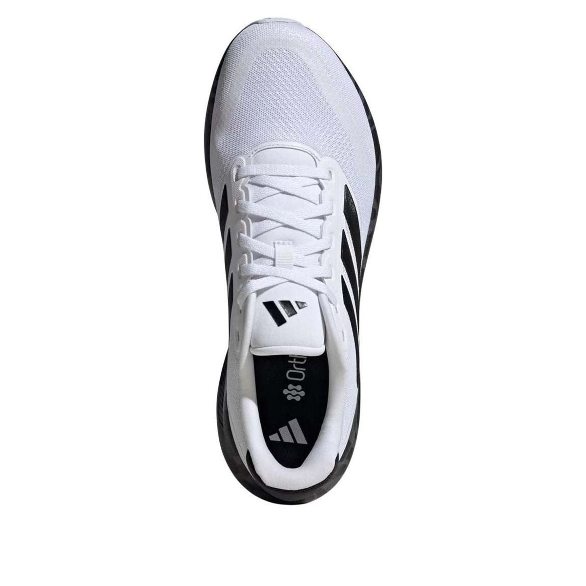 Men's Adidas Run Falcon 5 Running Shoes White Black Grey Size 9
