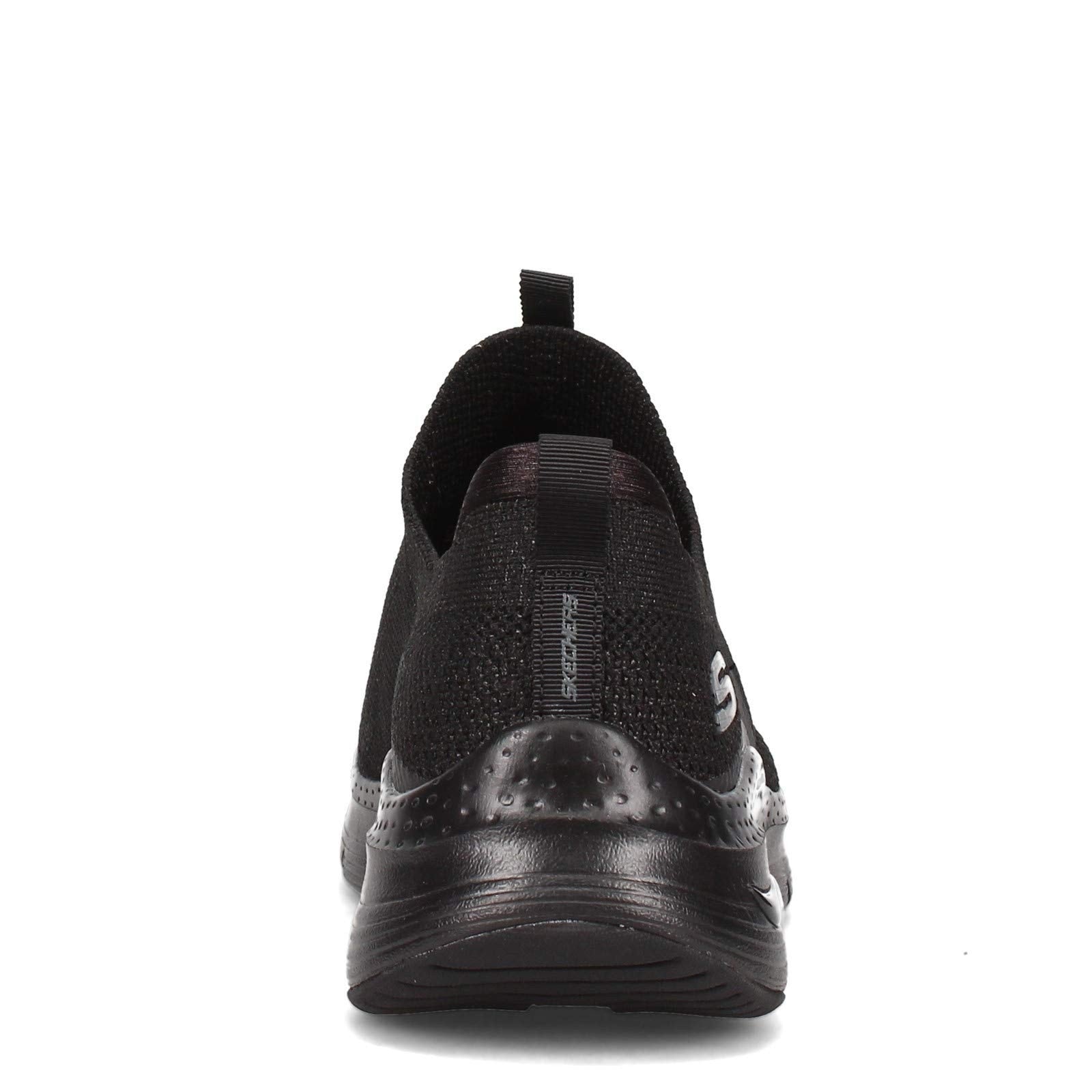 Skechers Women's Slip-on Arch Fit Keep It Up Sneaker Shoes Black Size 9 US SKECHERS