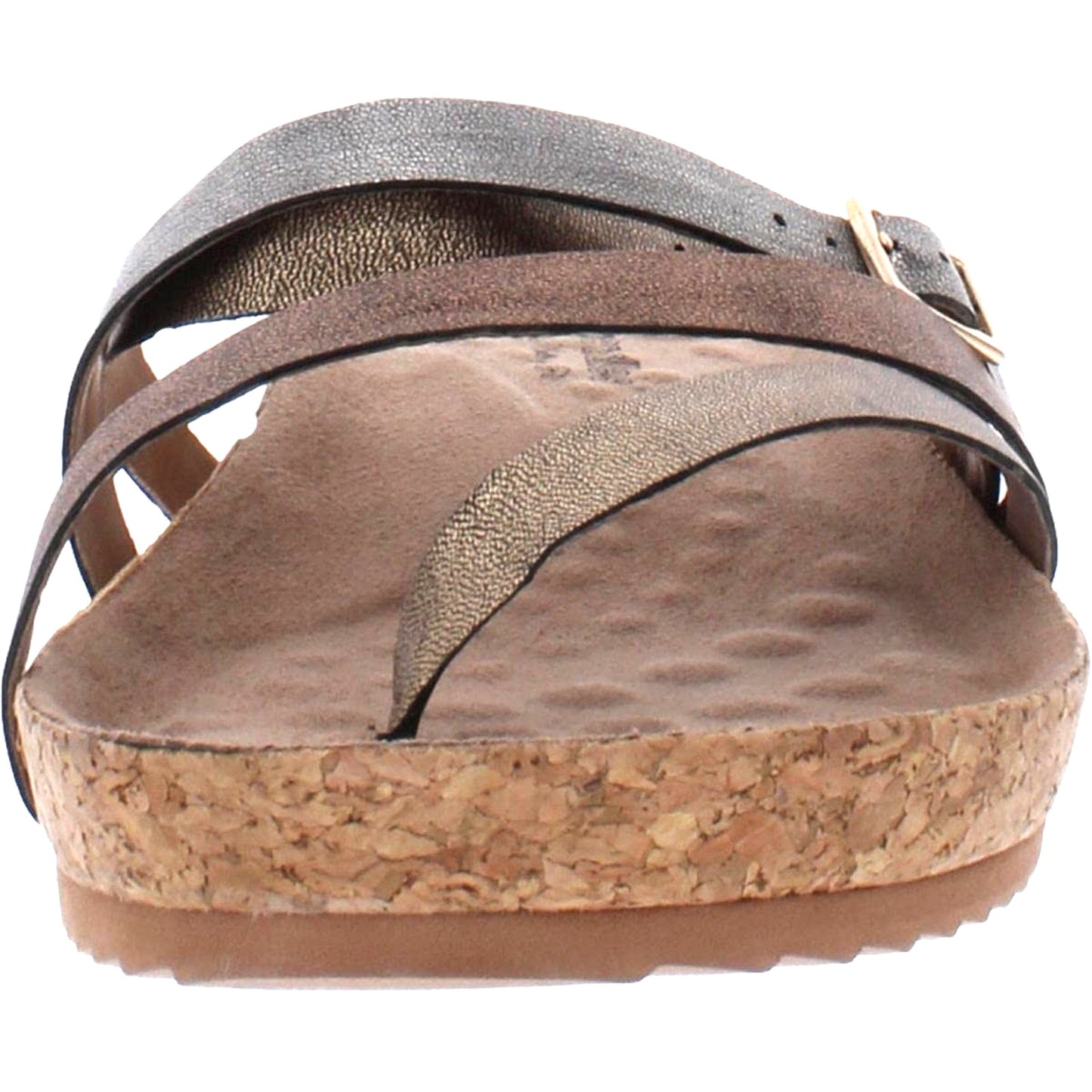 Walking Cradles Penelop Women's Sandals Size 9.5 Metallic Leather Slide