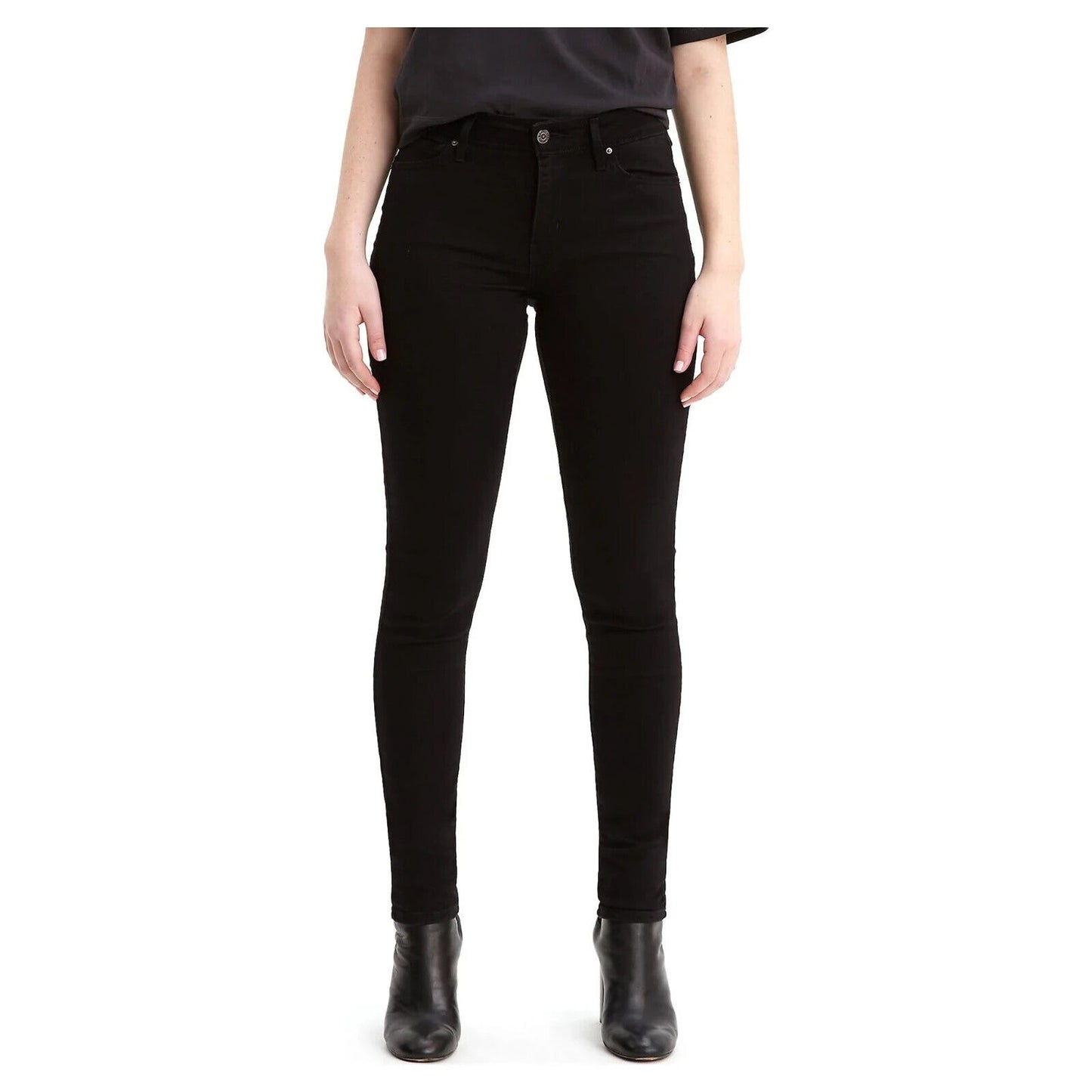 Levi's 711 Skinny Jeans 188810049 NWT Women's - 8 Short - Soft Black Size 29x28