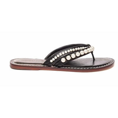 Bernardo Miami Pearl Womens Sandal Size 8 M Black Graphite Antique Calf Leather