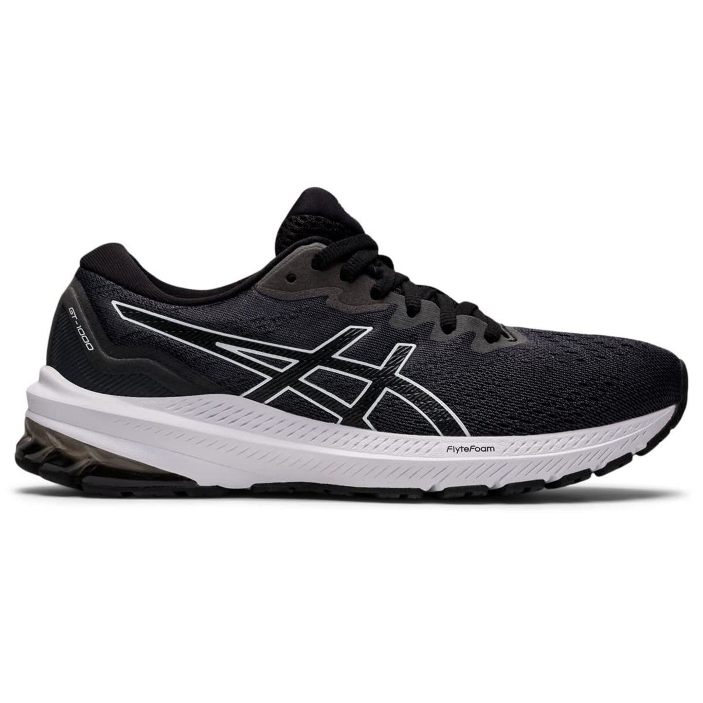 ASICS Women's GT-2000 10 Running Shoes, Black/White Size 5.5 M