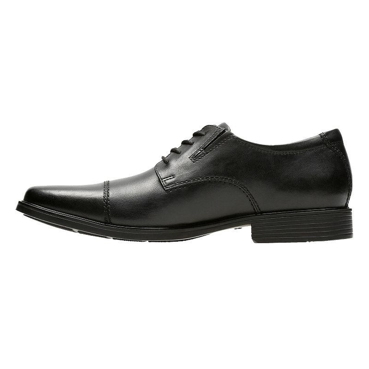 Clarks Men's Shoes Tilden Cap Oxford Black Leather Size 9 M