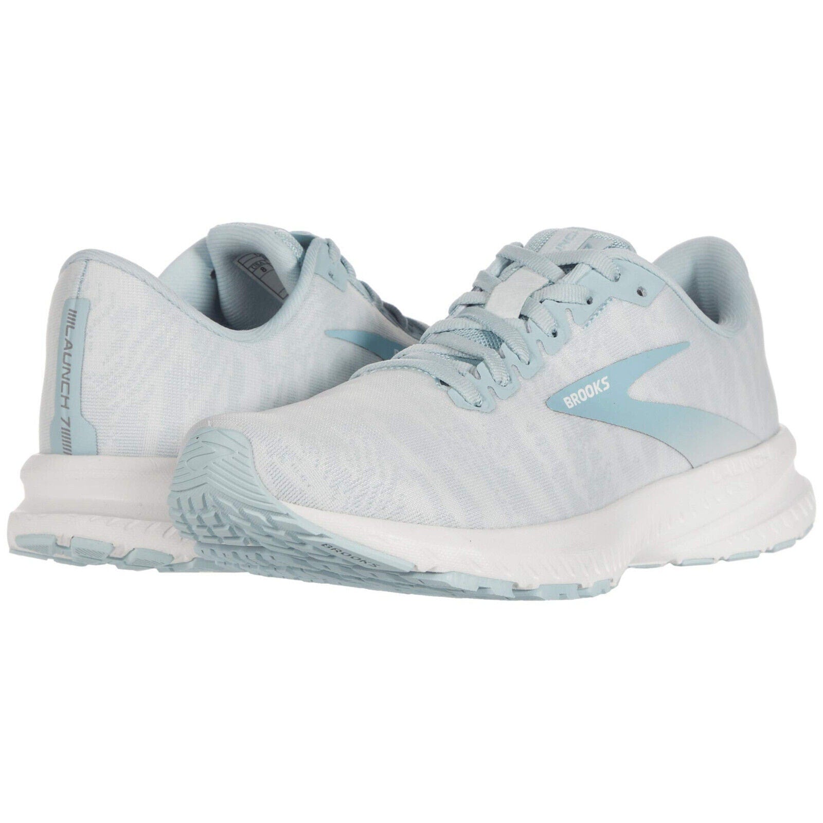 Brooks Womens Launch 7 Running Shoes Winter/Blue/White 8 B M Brooks