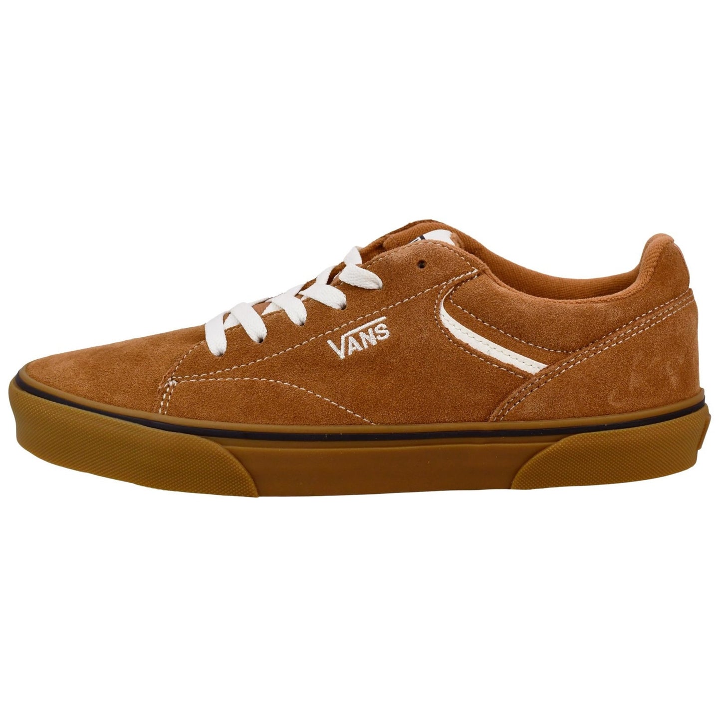 Vans Seldan Low-Top Brown White Size 11.5Hairy Suede Demitasse Sneakers For Mens
