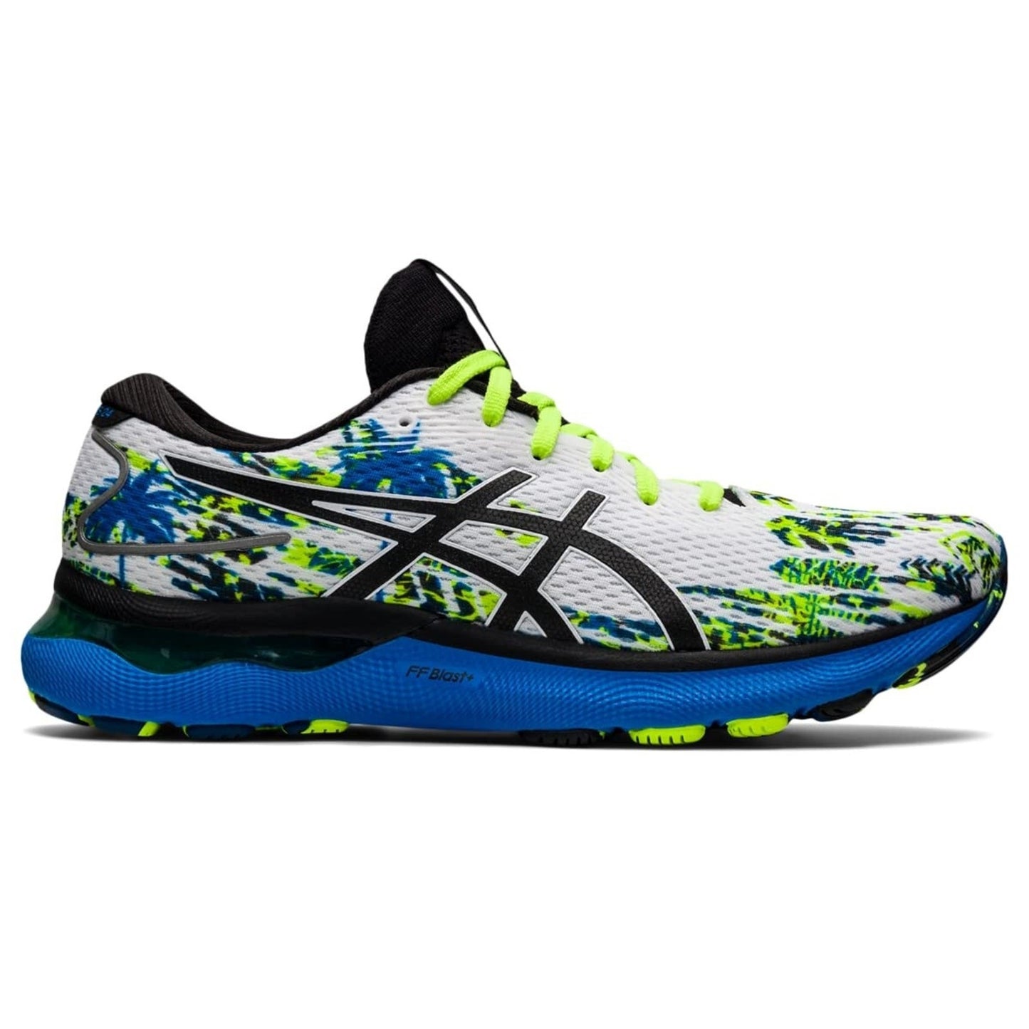 ASICS Gel Nimbus 24 Men's Running Shoes, White/Black Size 9 M