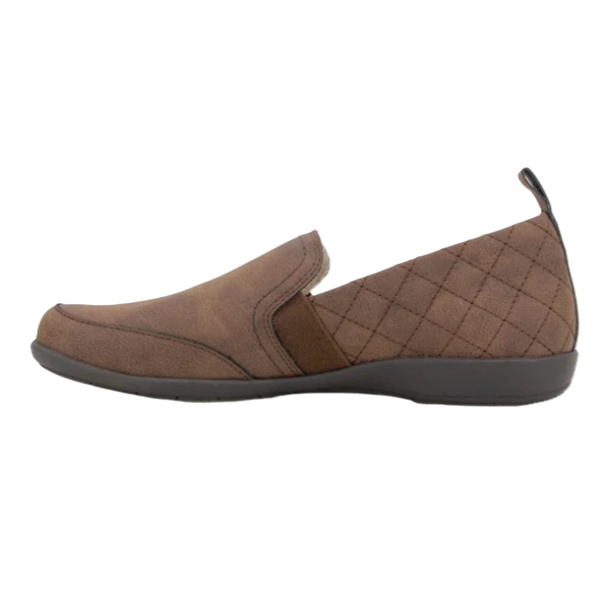 JSport Lisa Womens Loafer Brown Quilted Slip On Memory Foam Size 8