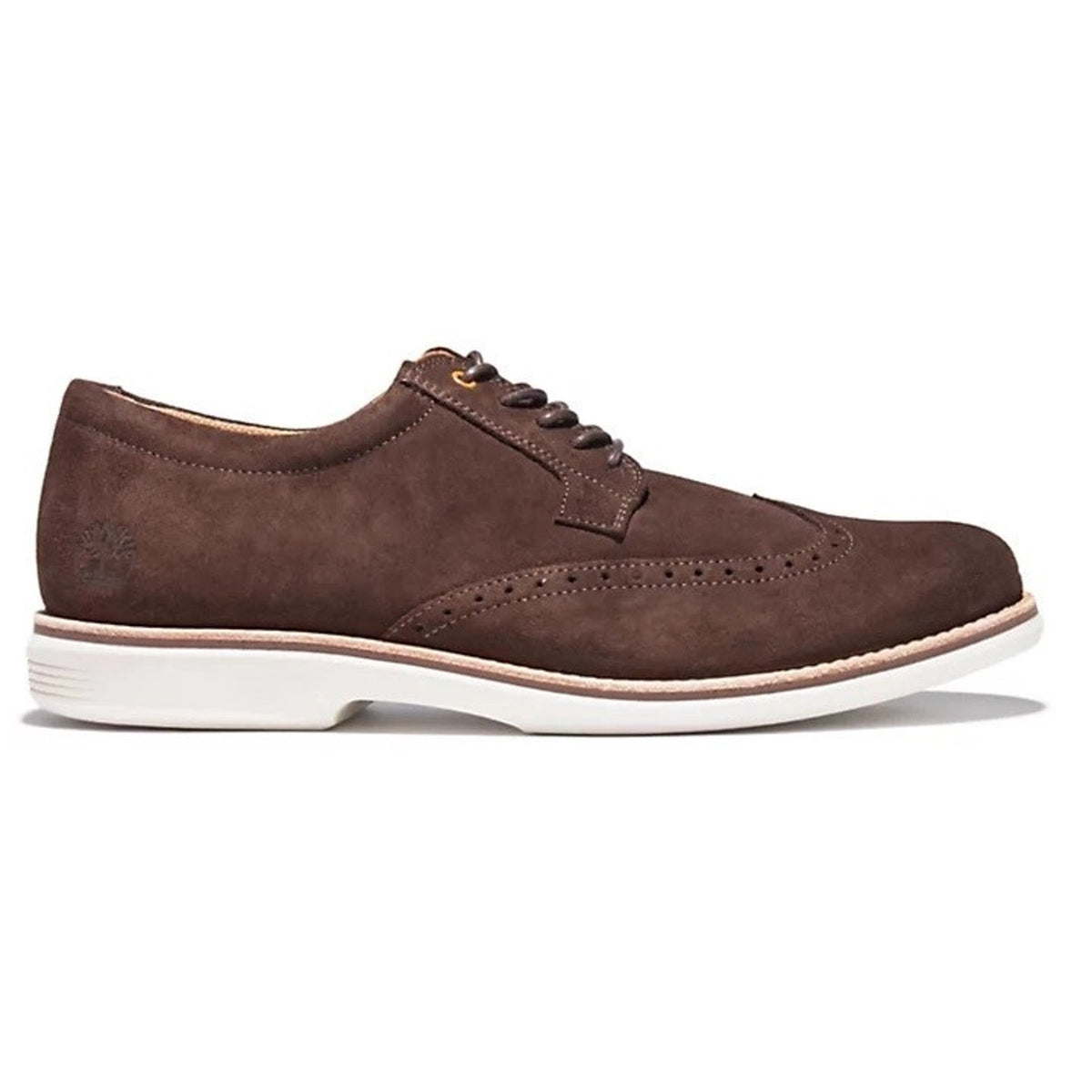 Timberland Men's City Groove Brogue Dark Chocolate Suede Oxford Shoes 9 M