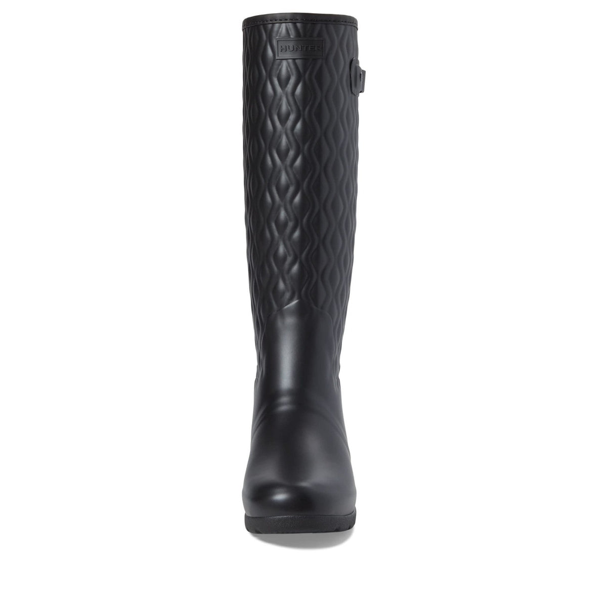 Hunter refined Tall Vertical quilted Women's rain boots black Size 11
