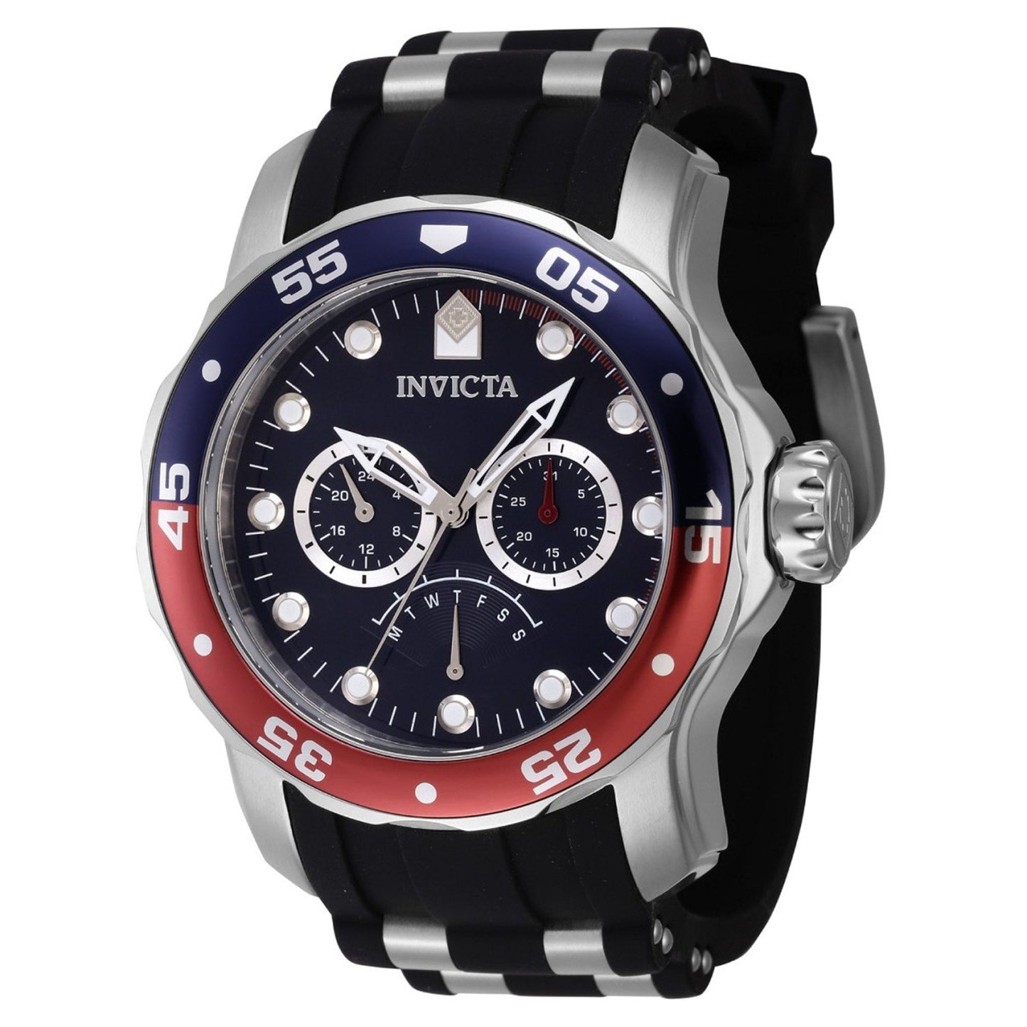 Invicta Pro Diver SCUBA Men's 48mm BlueDial Stainless Chronograph Watch Invicta