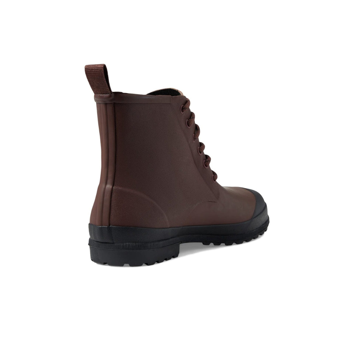 Madewell Women’s Lace-Up Lugsole Rain Boots Dark Cabernet Rubber Size 9